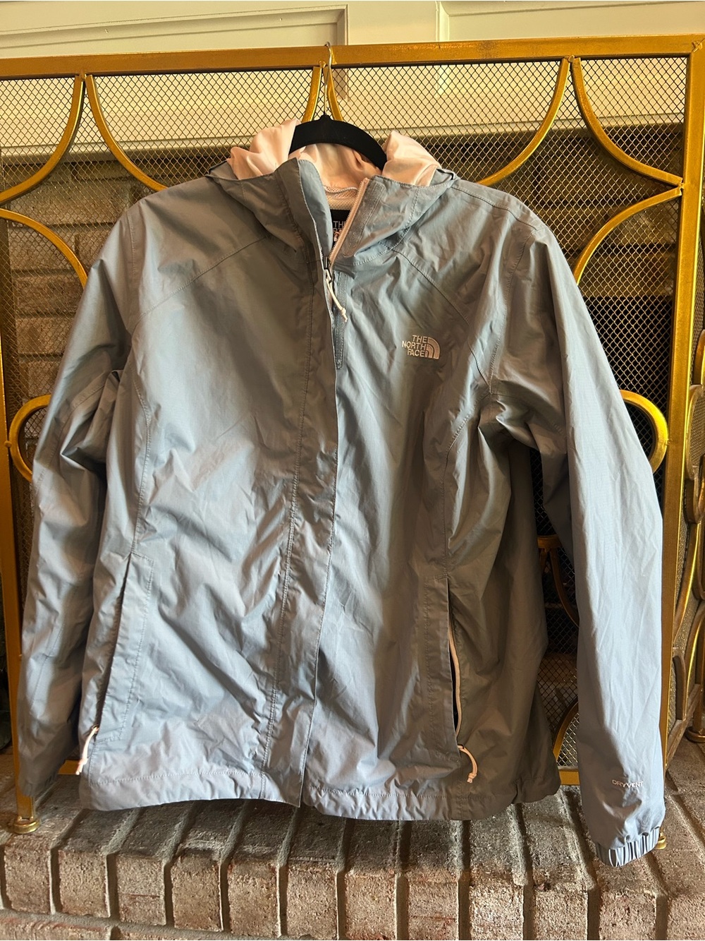 The North Face Women's Pale Blue Hooded Ski Shell Jacket